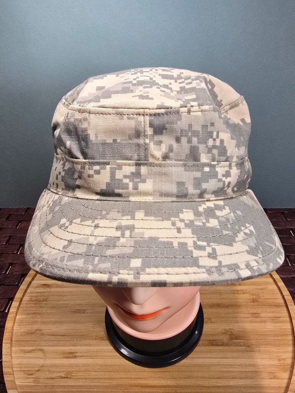 US Military Issue Army Combat Uniform ACU Camouflage Patrol Hat Cap Size 7 3/8